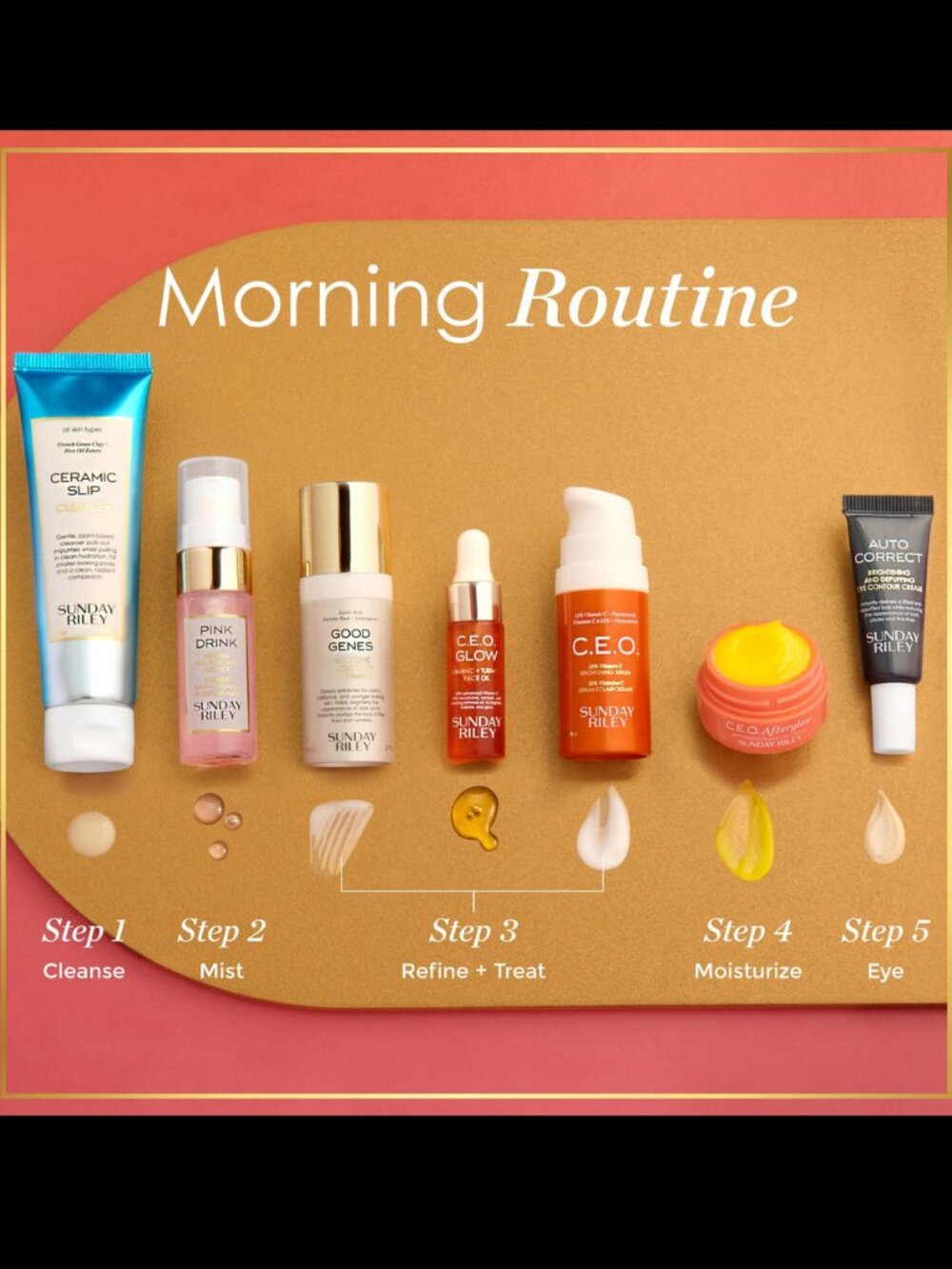 Sunday Riley A.M. Weekend Getaway Travel Size Morning Routine Set - Picture 2 of 5